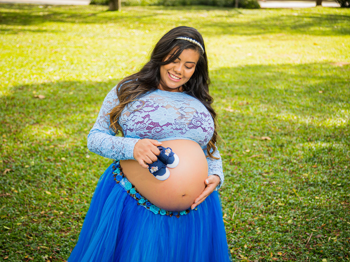 Ensaio Gestante em Estúdio e Parque de São Paulo