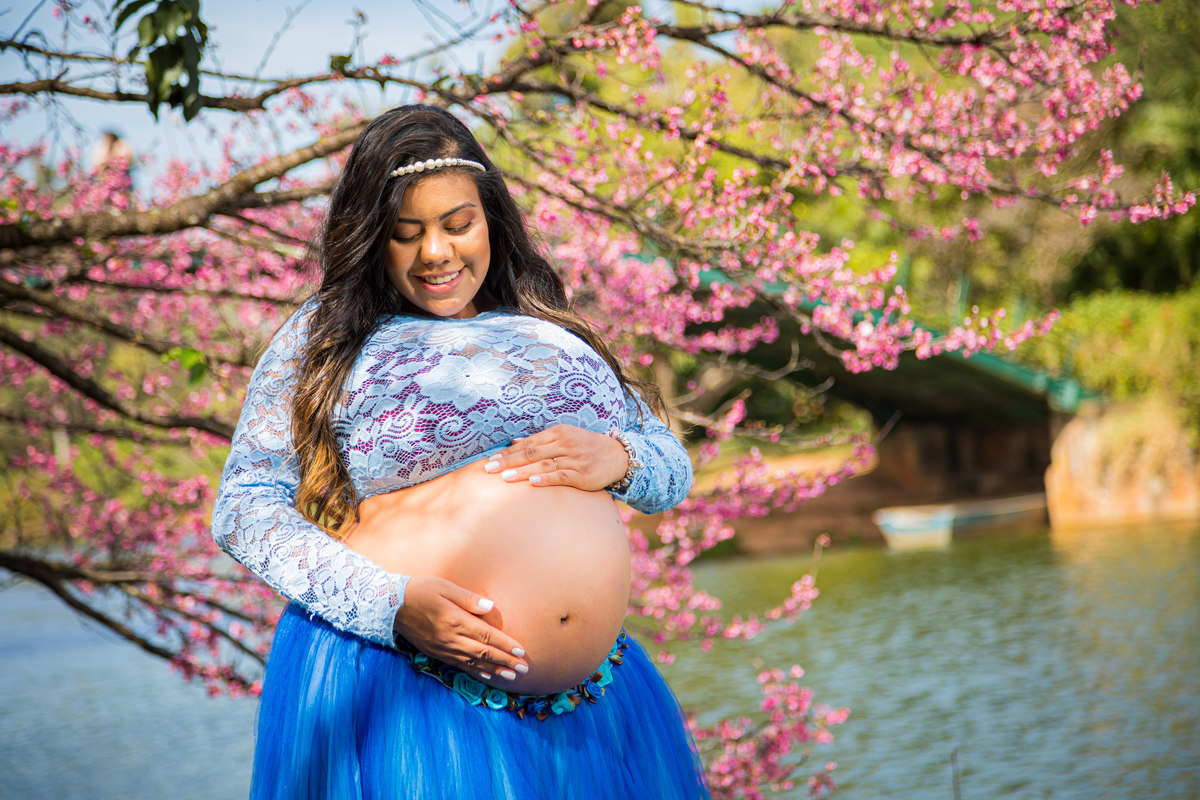 Ensaio Gestante em Estúdio e Parque de São Paulo
