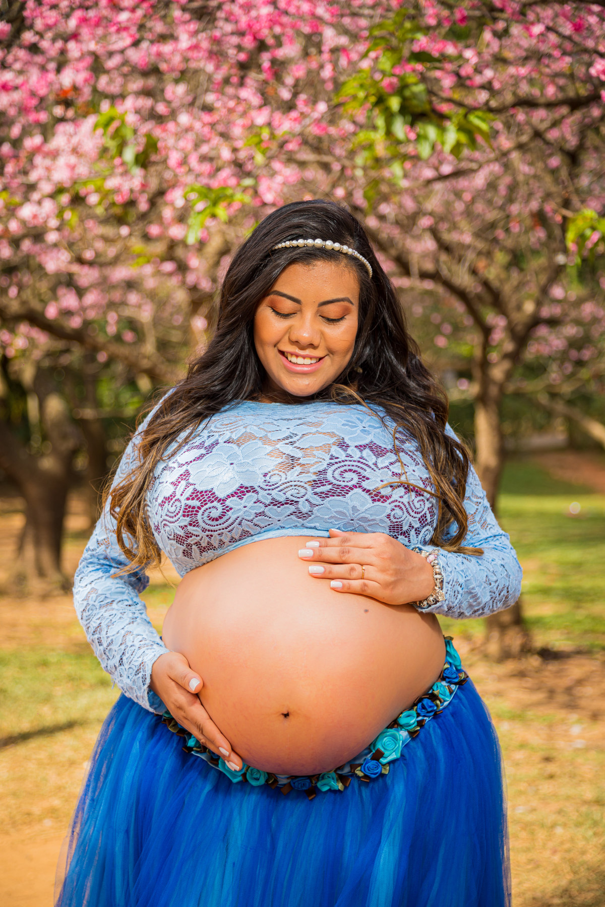 Ensaio Gestante em Estúdio e Parque de São Paulo
