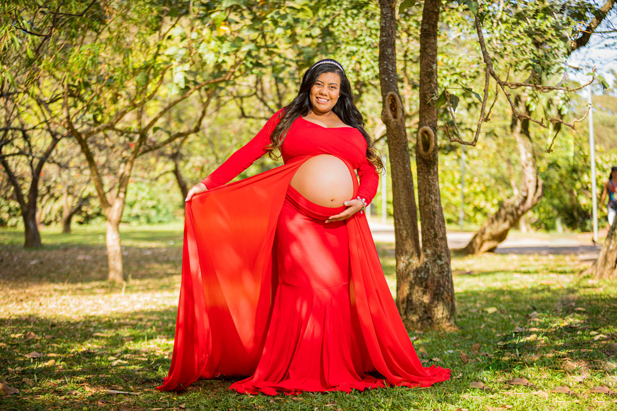 Ensaio Gestante em Estúdio e Parque de São Paulo