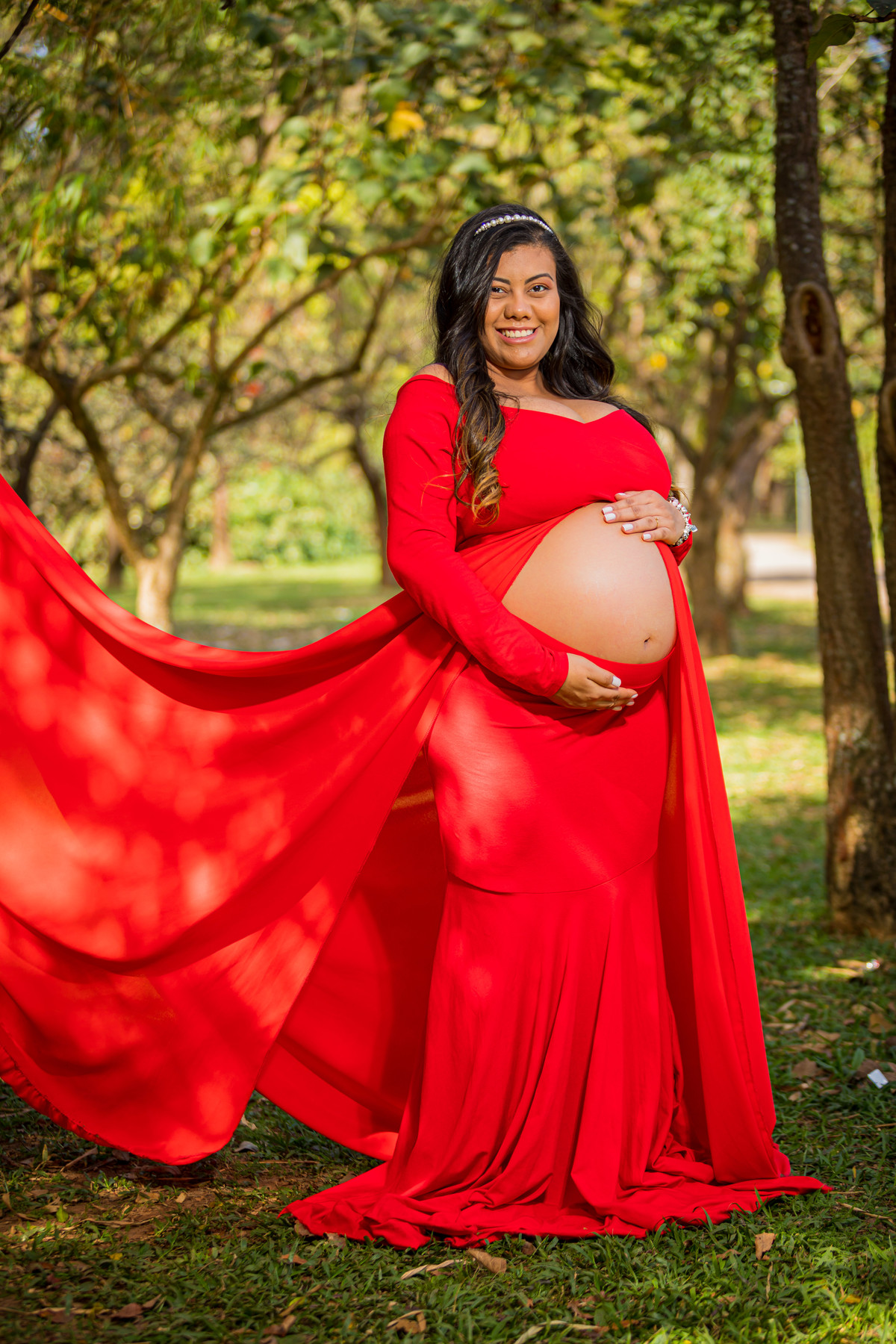Ensaio Gestante em Estúdio e Parque de São Paulo