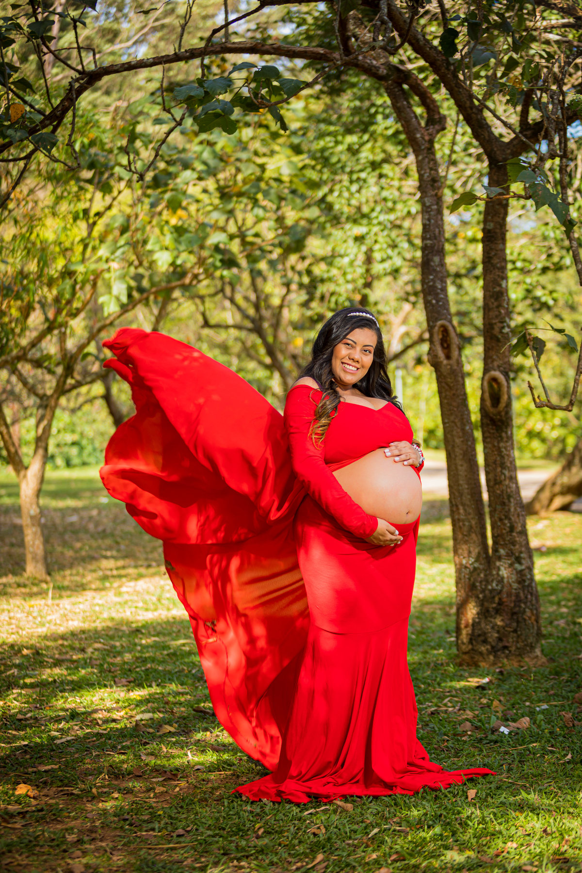 Ensaio Gestante em Estúdio e Parque de São Paulo