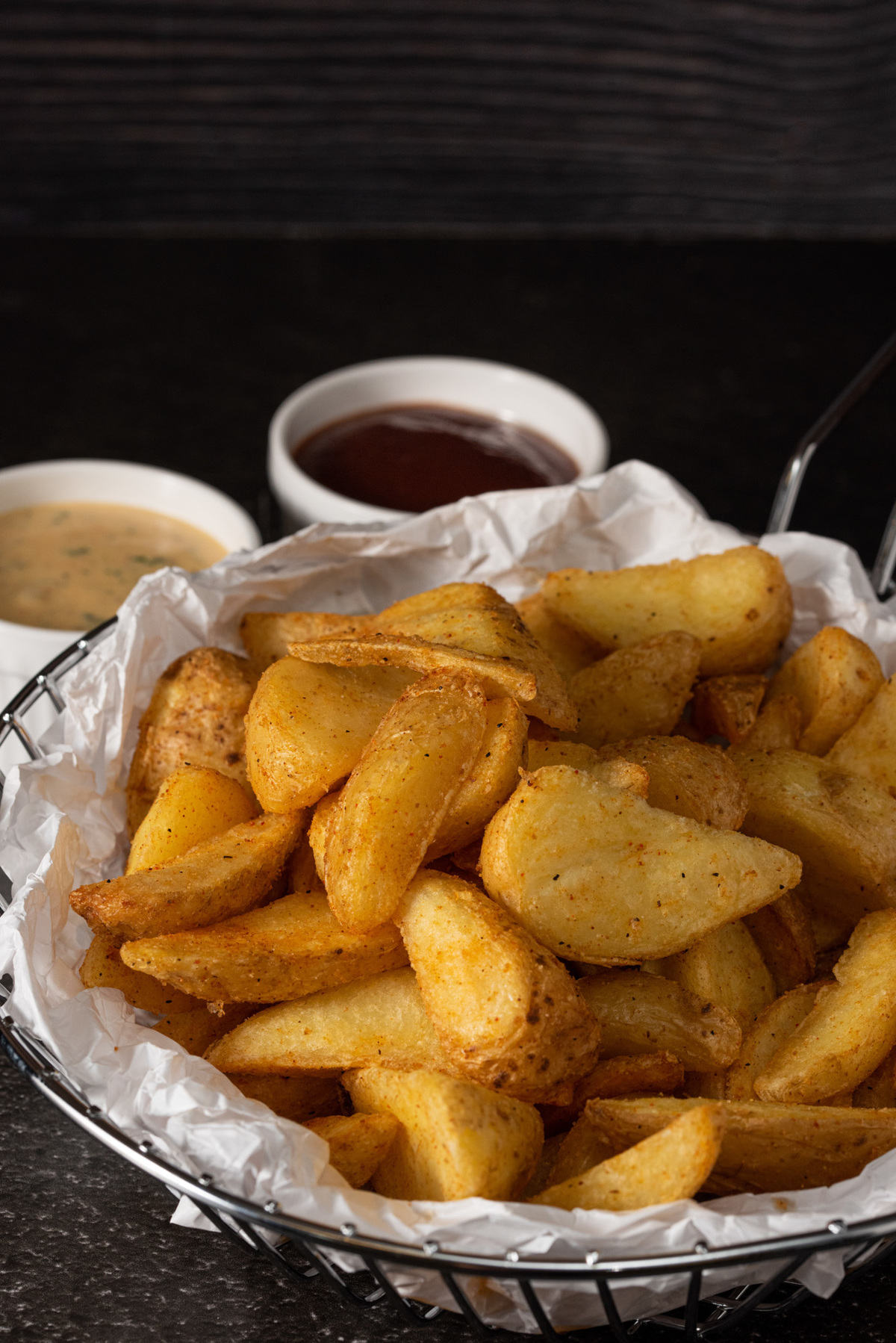 fotografia profissional de batata frita