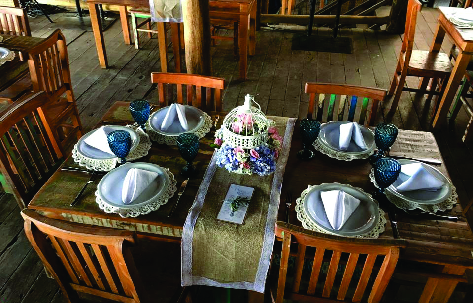 decoração de mesa casamento vintage