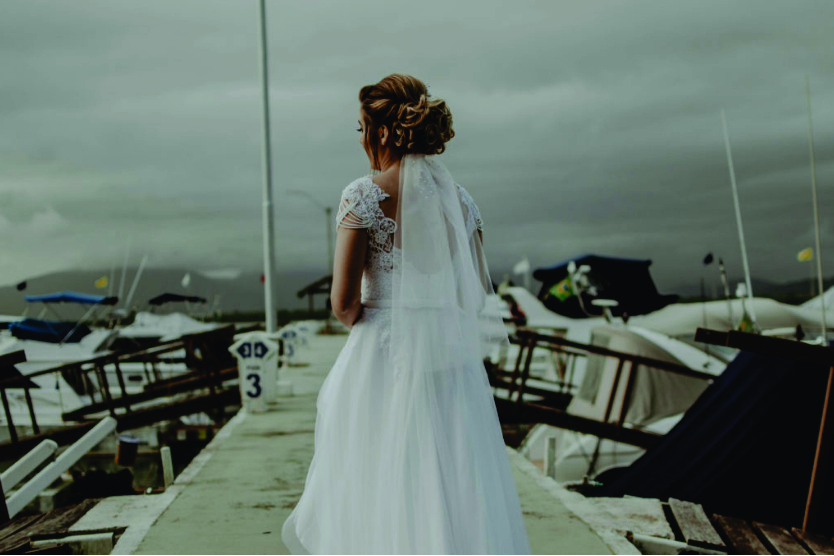 noiva no deck Guaratuba Paraná