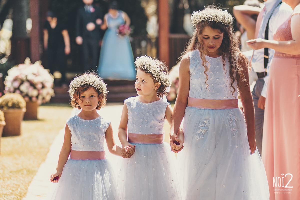 damas casamento ao ar livre