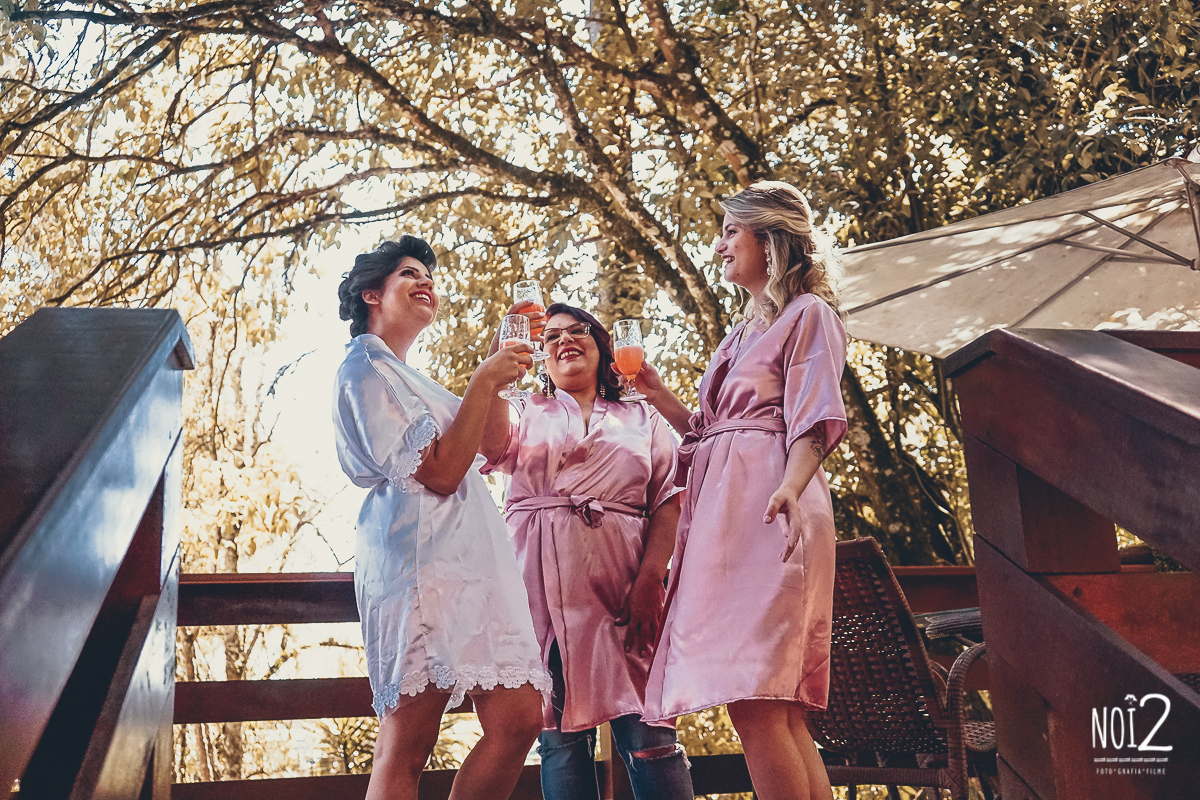 making off da noiva com mãe e filha