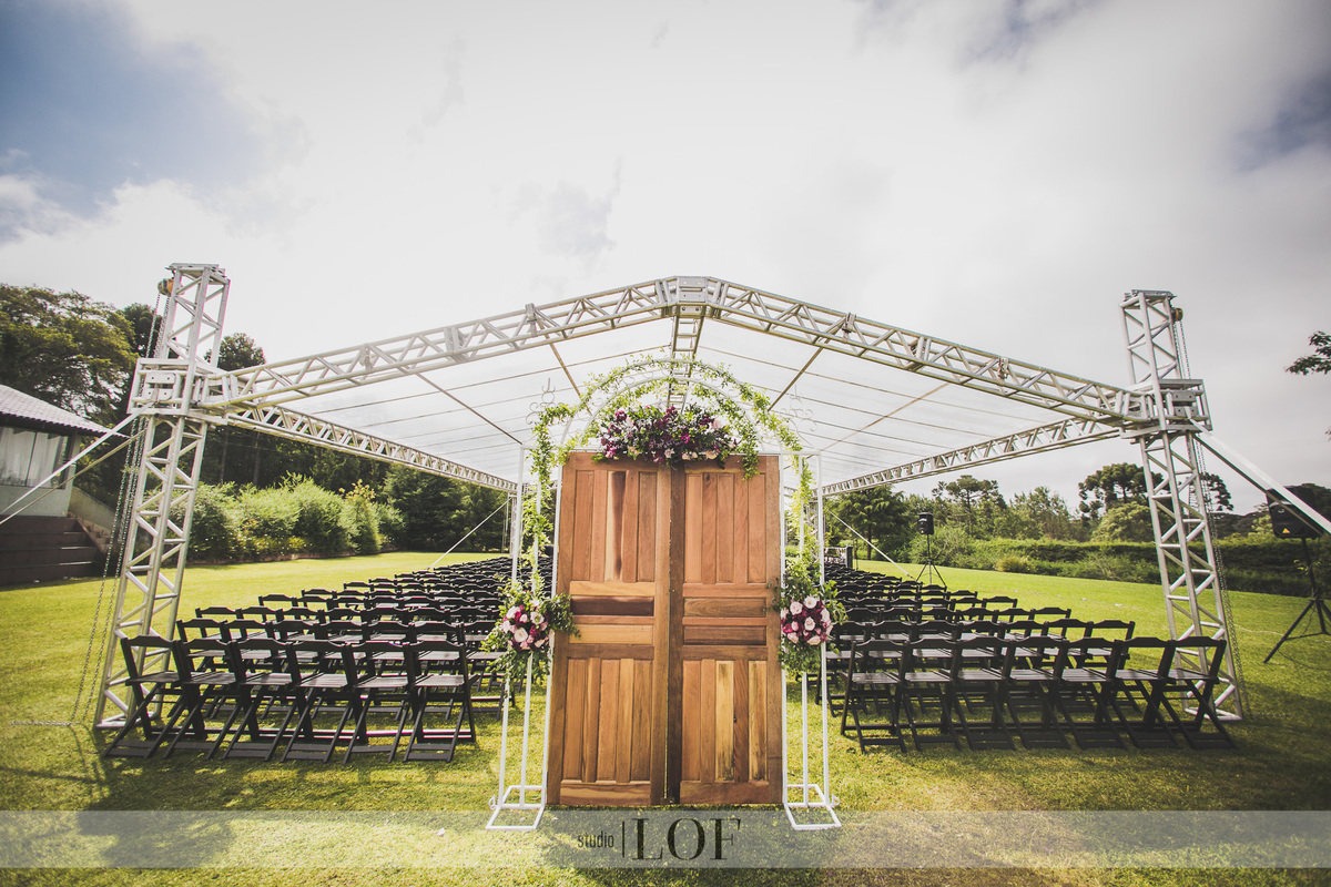 porta casamento ao ar livre Curitiba