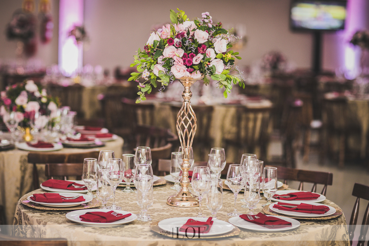 centro de mesa casamento chique