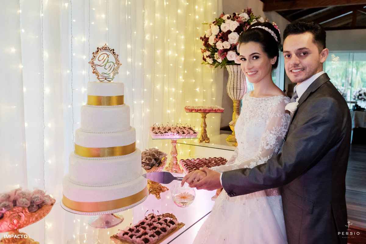 corte do bolo casamento