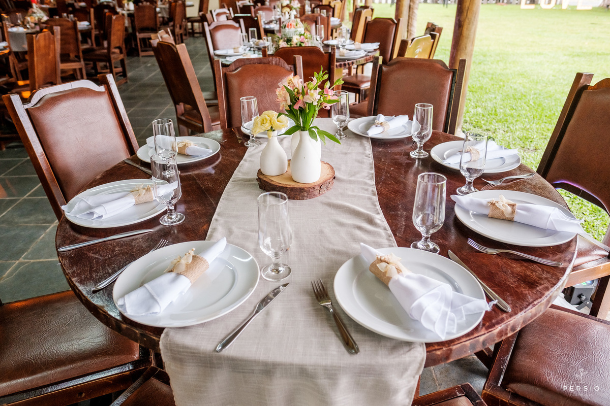 centro de mesa rústico casamento