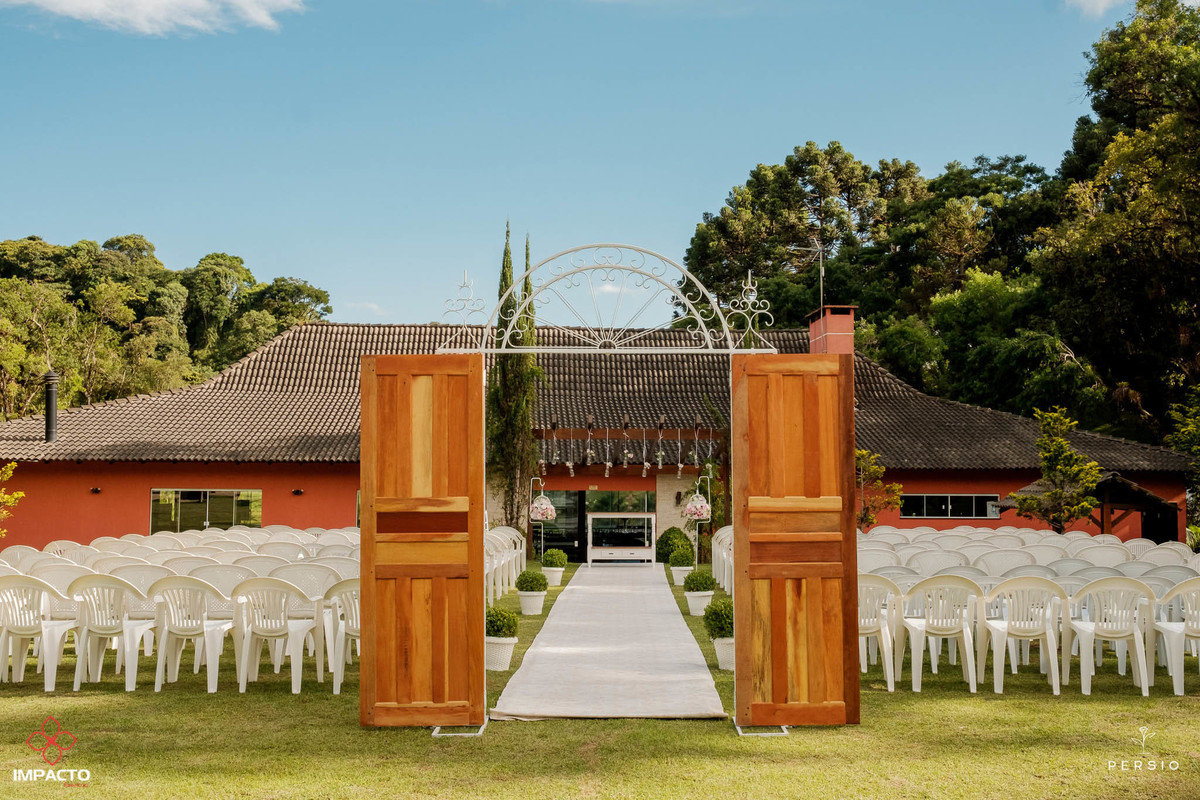 porta casamento rústico