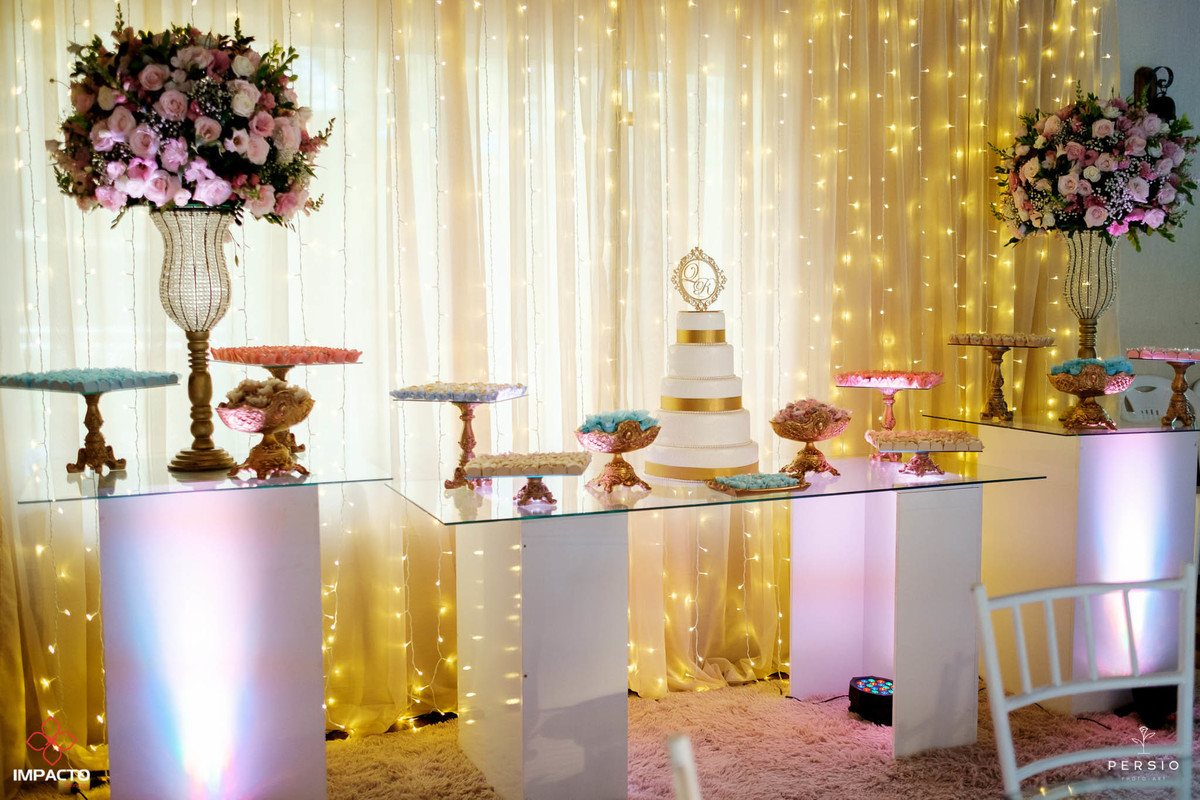 cortina de led casamento