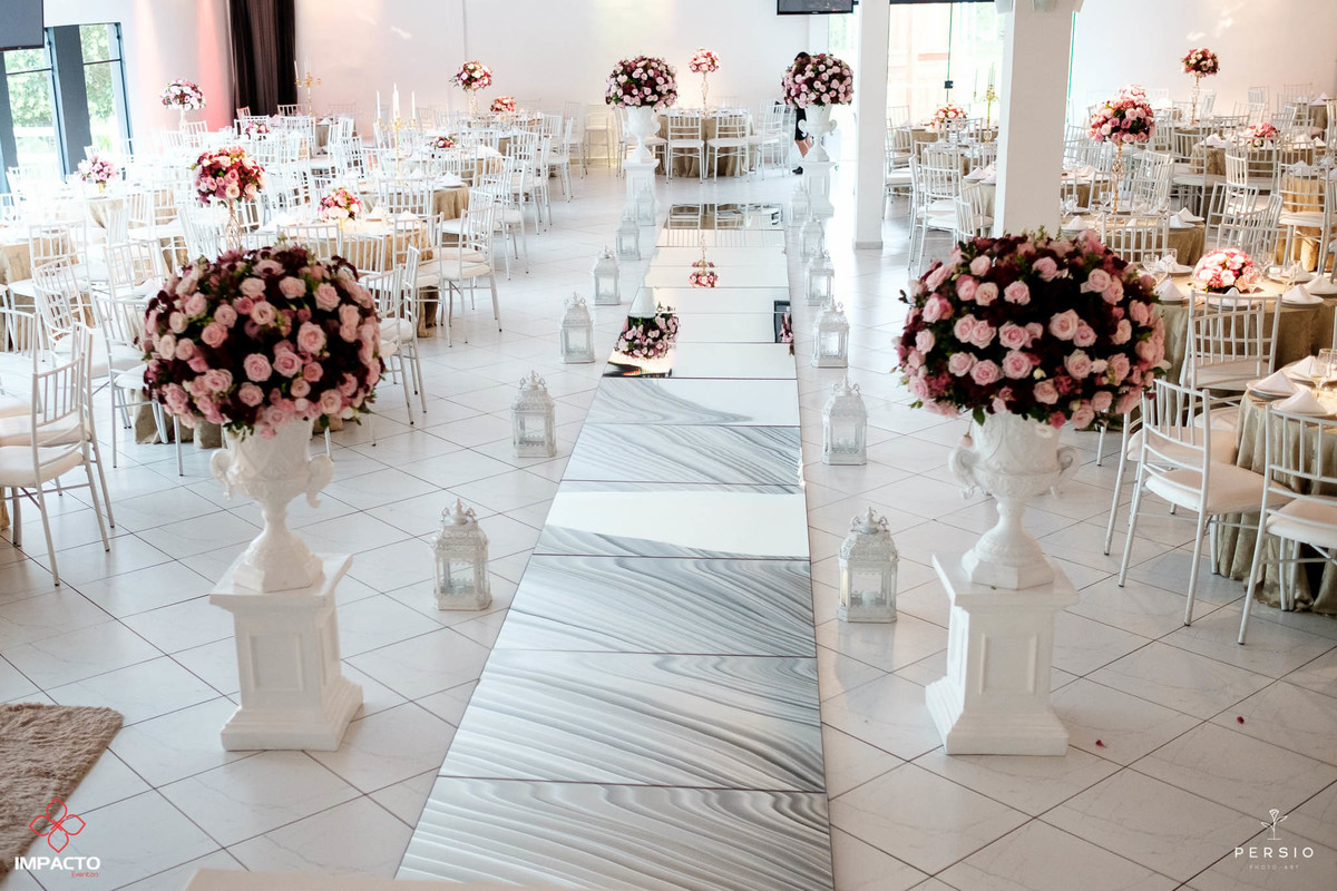 passarela espelhada casamento