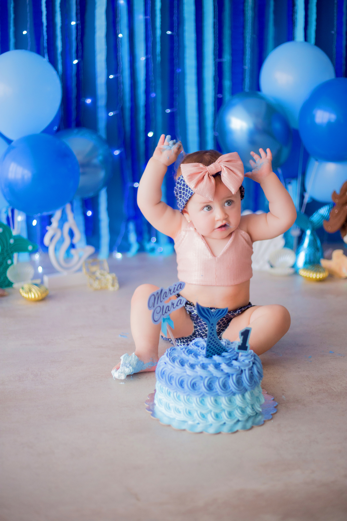 acompanhamento mensal de bebe caxias do sul figurino cenario tematico  personagem foto infantil serra gaucha fotografia familia mundo azul rosa ensaio fotografico crianca newborn baby menino menina smash the cake esmague o bolo banheira sereia