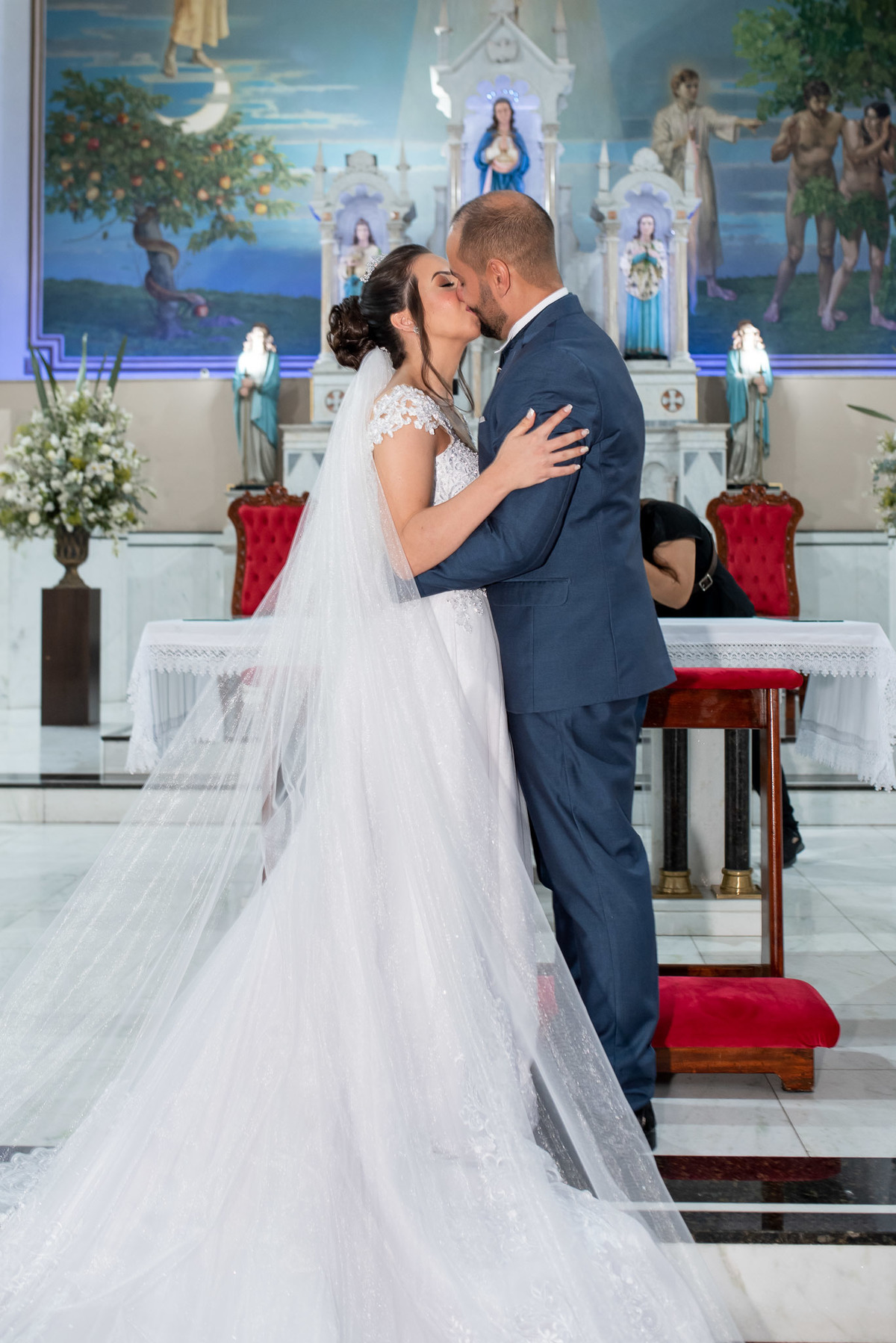 Cerimônia de casamento, vestido de noiva. terno do noivo. casamento na igreja. fotos de casamento. Casamento igreja católica. Paroquia nossa senhora da conceição, vila arens Jundiai 