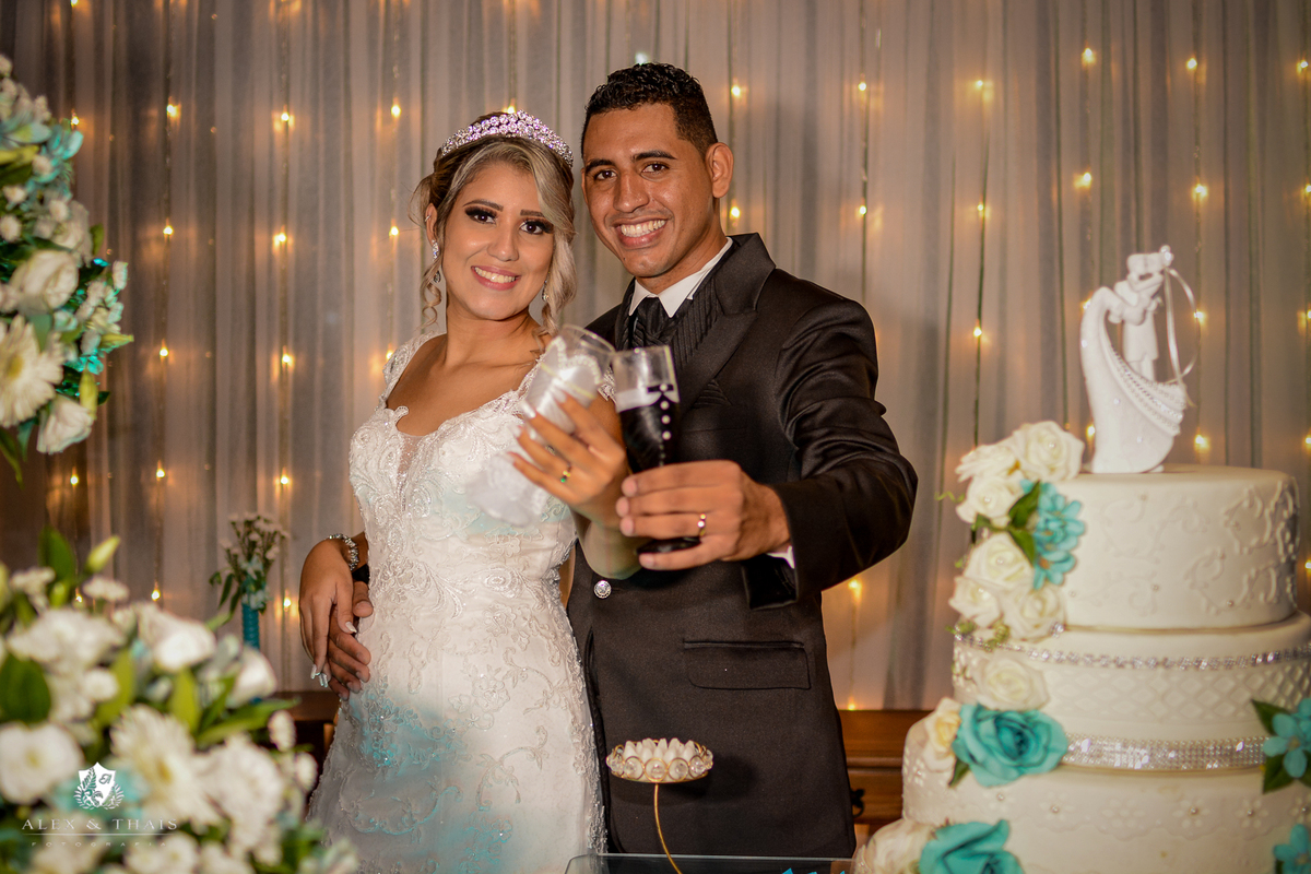 brinde dos noivos, na chacara happy day varzea paulista