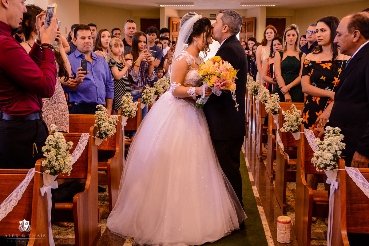 cerimonia do casamento, na paroquia são josé