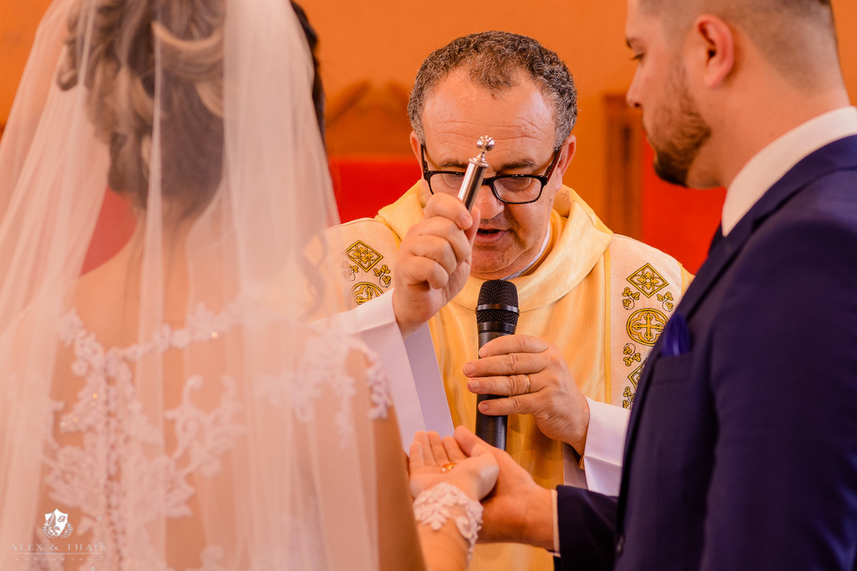 cerimonia do casamento, na paroquia são josé