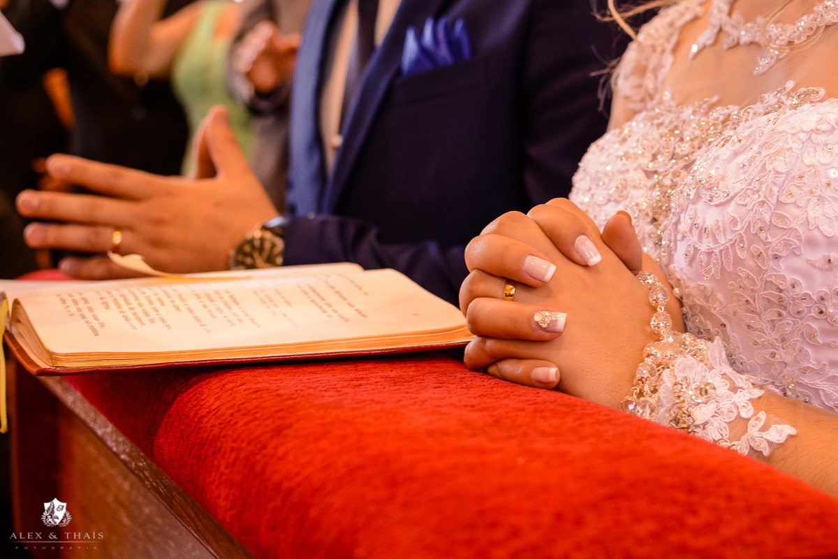 cerimonia do casamento, na paroquia são josé