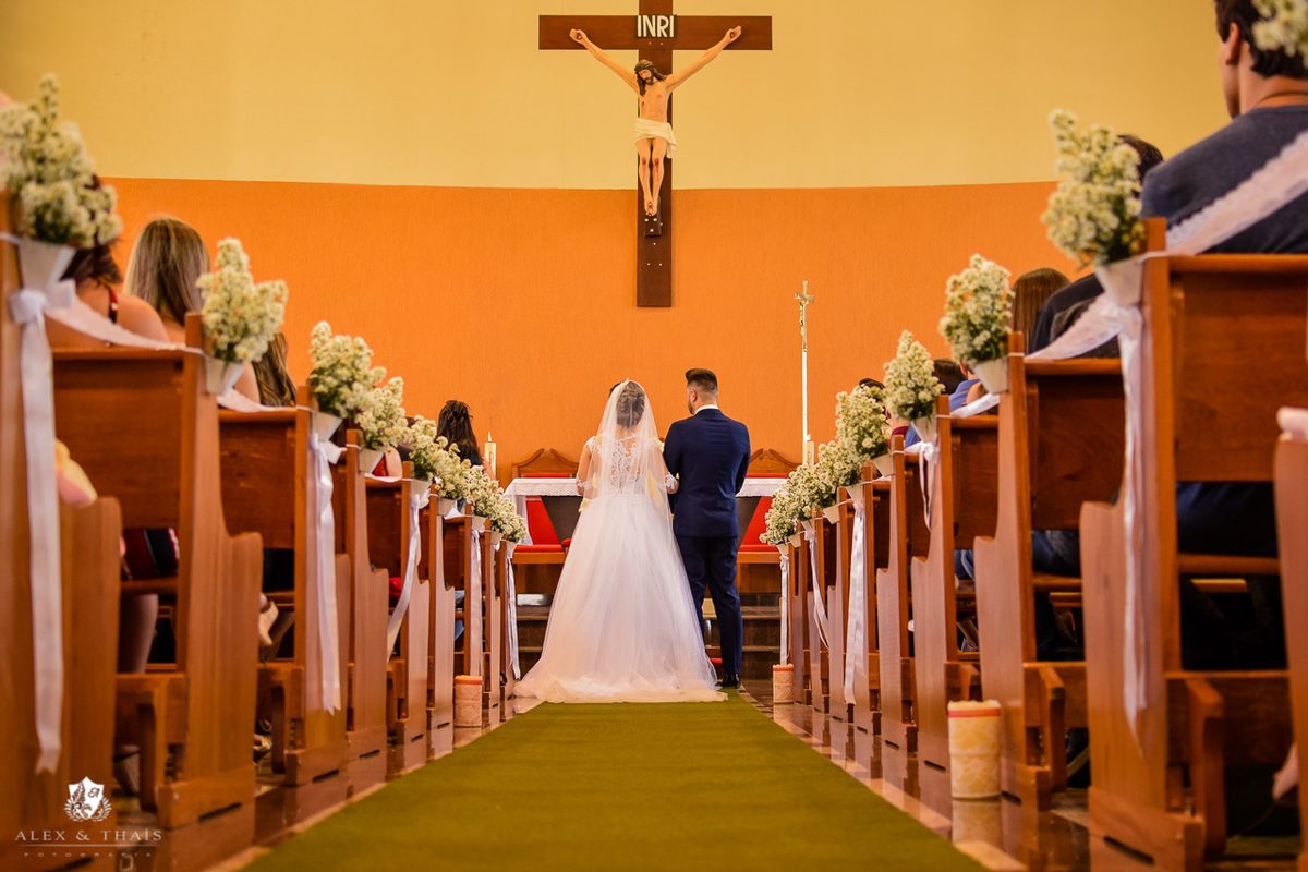 cerimonia do casamento, na paroquia são josé