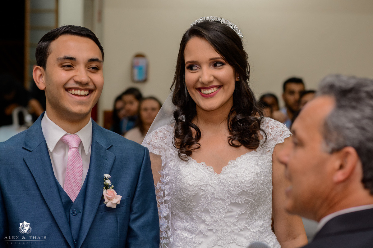 Cerimonia casamento na igreja Assembleia de Deus - Caxambu
