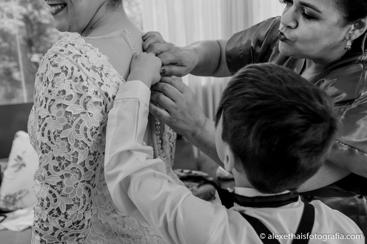 Making off noiva Thais, local vale verde