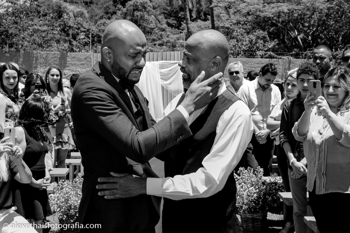 Cerimonia de casamento no vale verde 