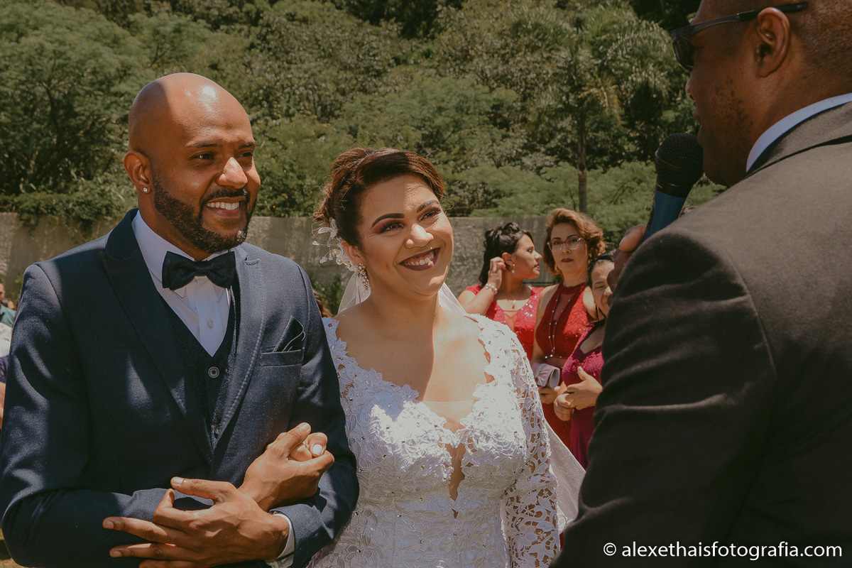Cerimonia de casamento no vale verde 
