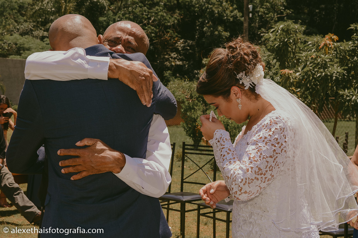 Cerimonia de casamento no vale verde 