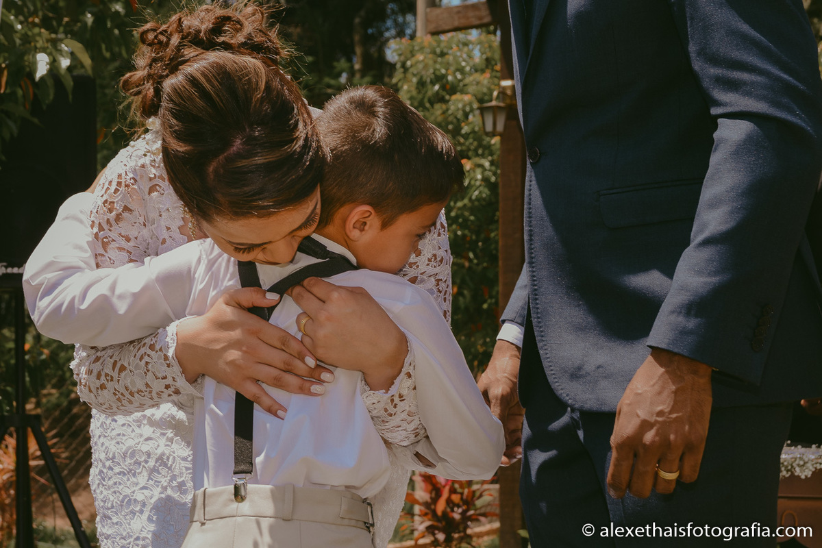 Cerimonia de casamento no vale verde 