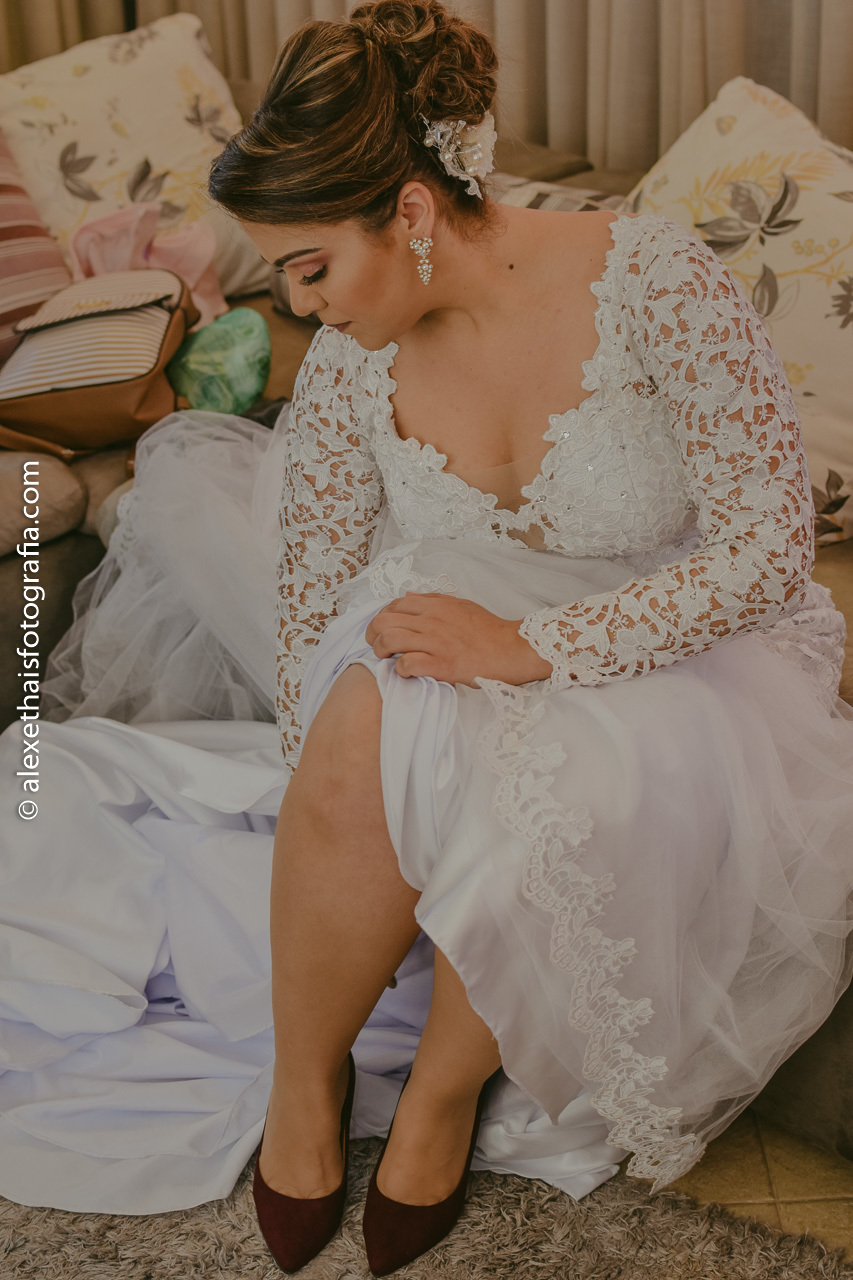 Making off noiva Thais, local vale verde