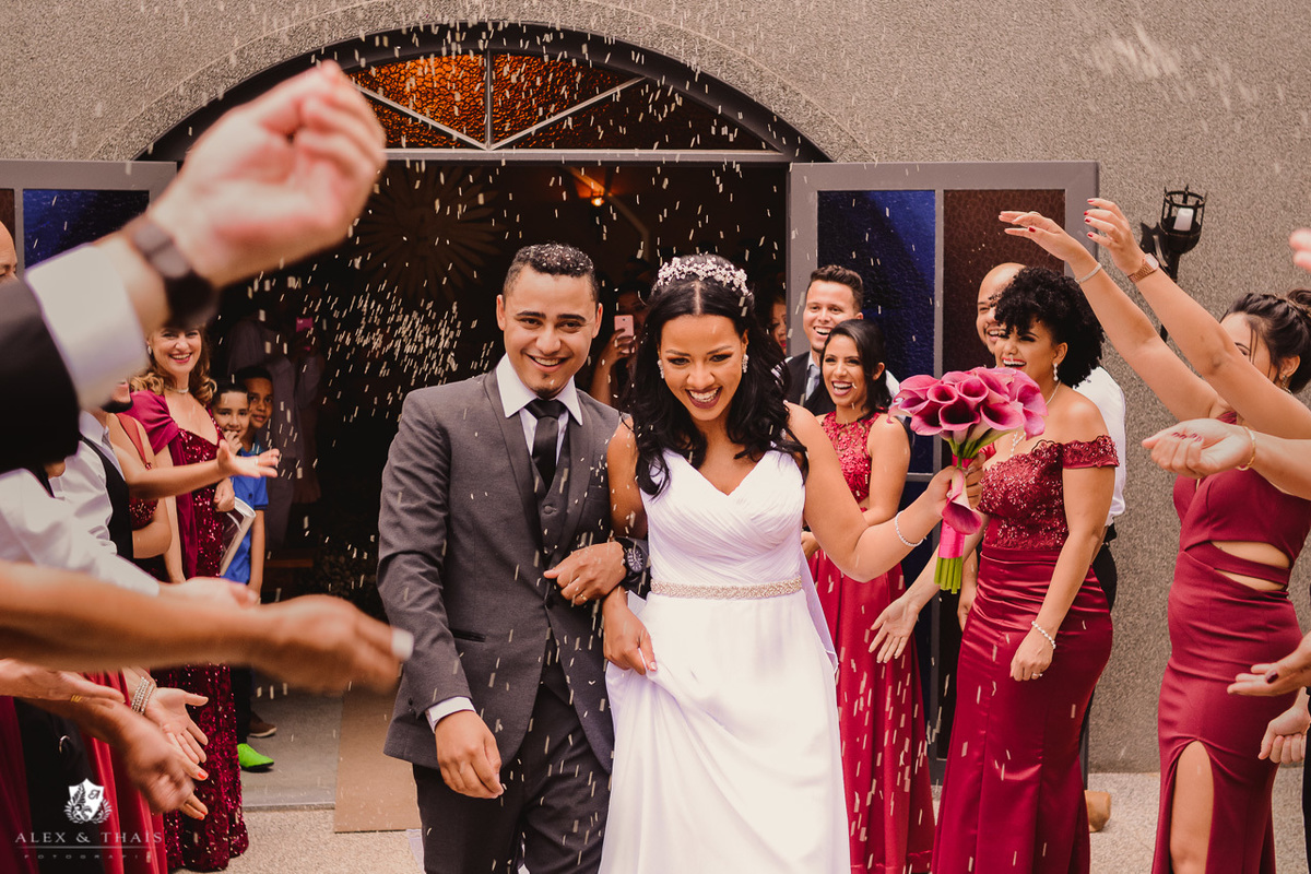 Cerimonia de casamento, Capela Castelo dos Vinhais, saida dos Noivos.