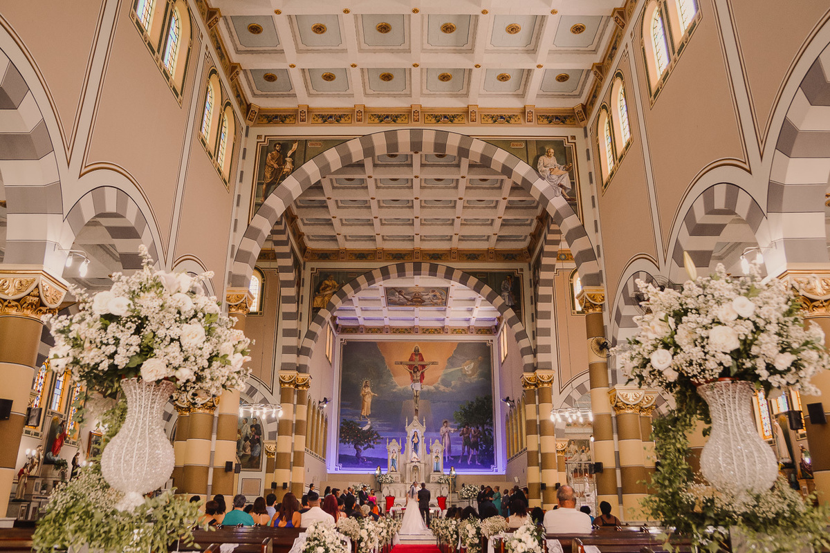 Cerimonia de casamento, igreja Paróquia Nossa Senhora da Conceição