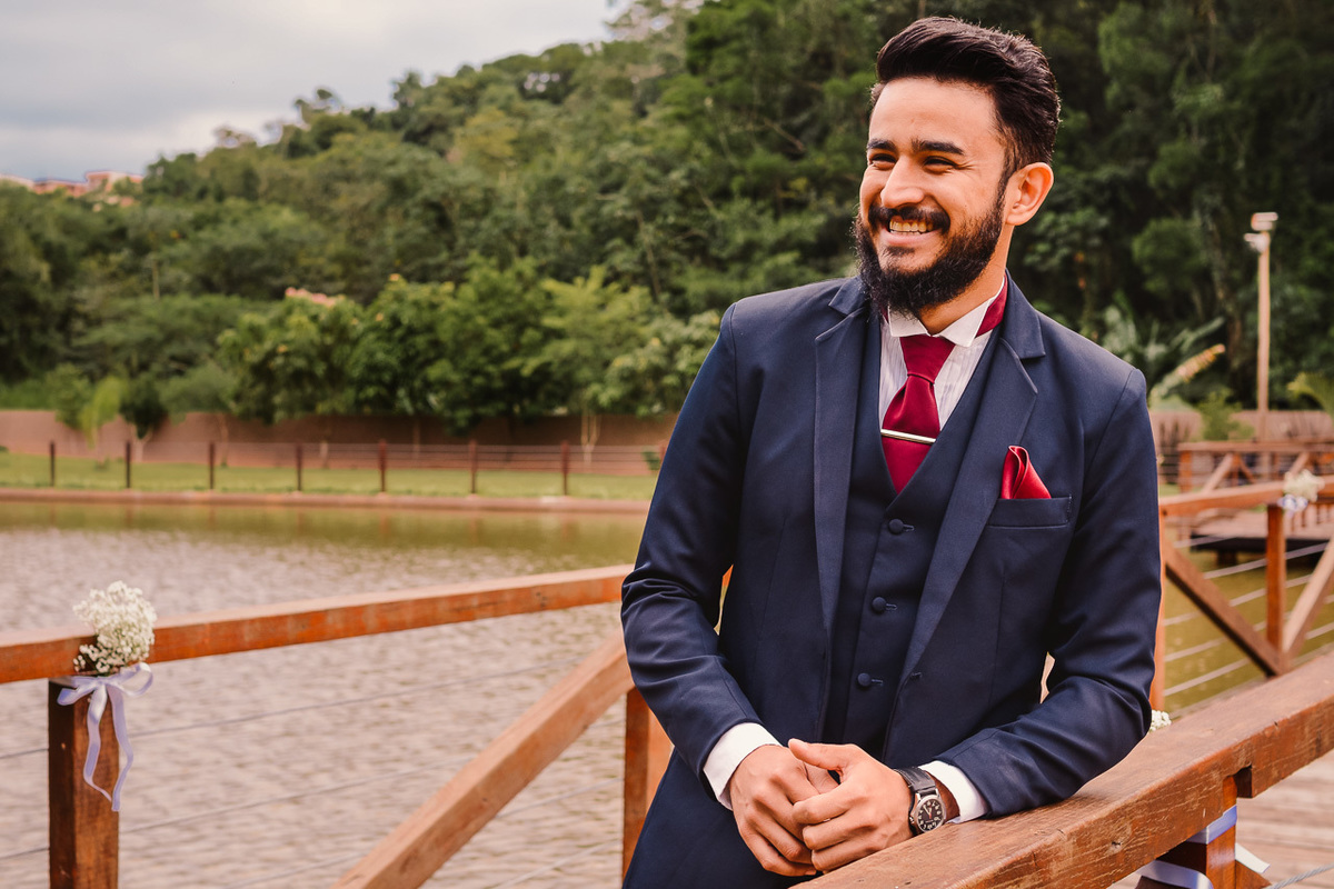 Making off do noivo, local vale verde.