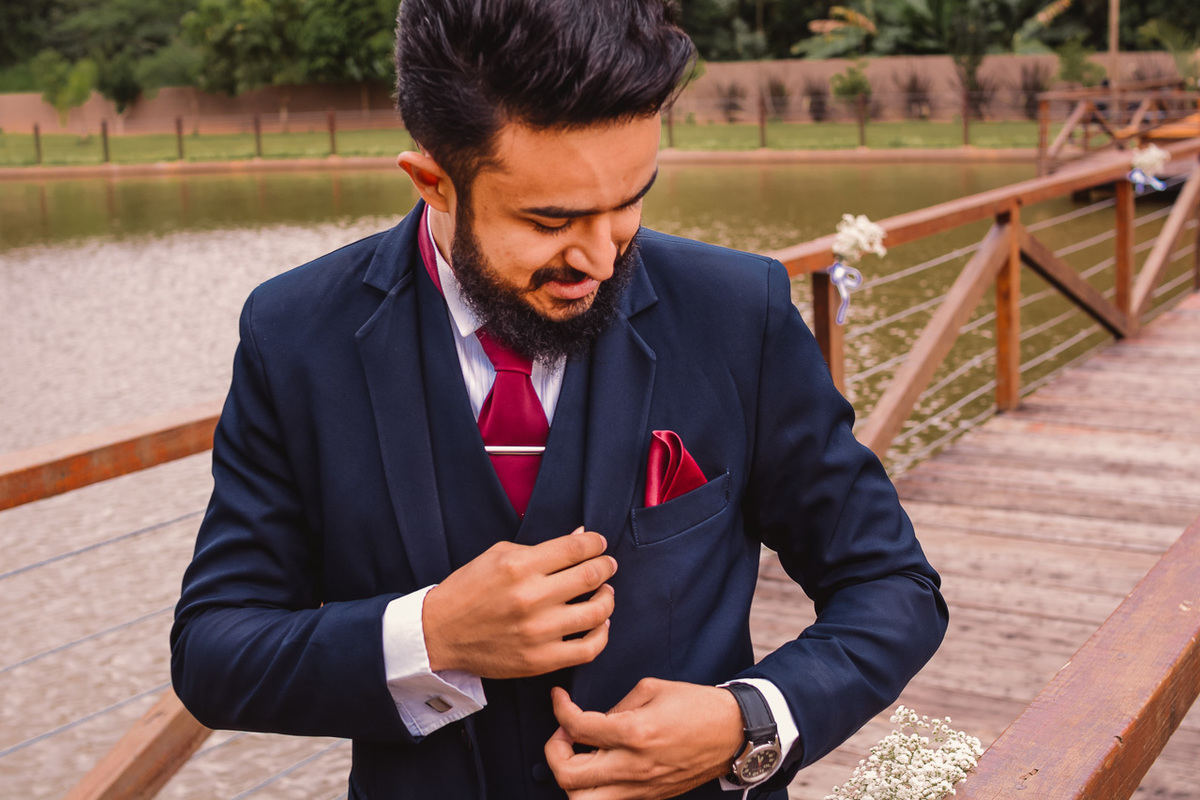 Making off do noivo, local vale verde.