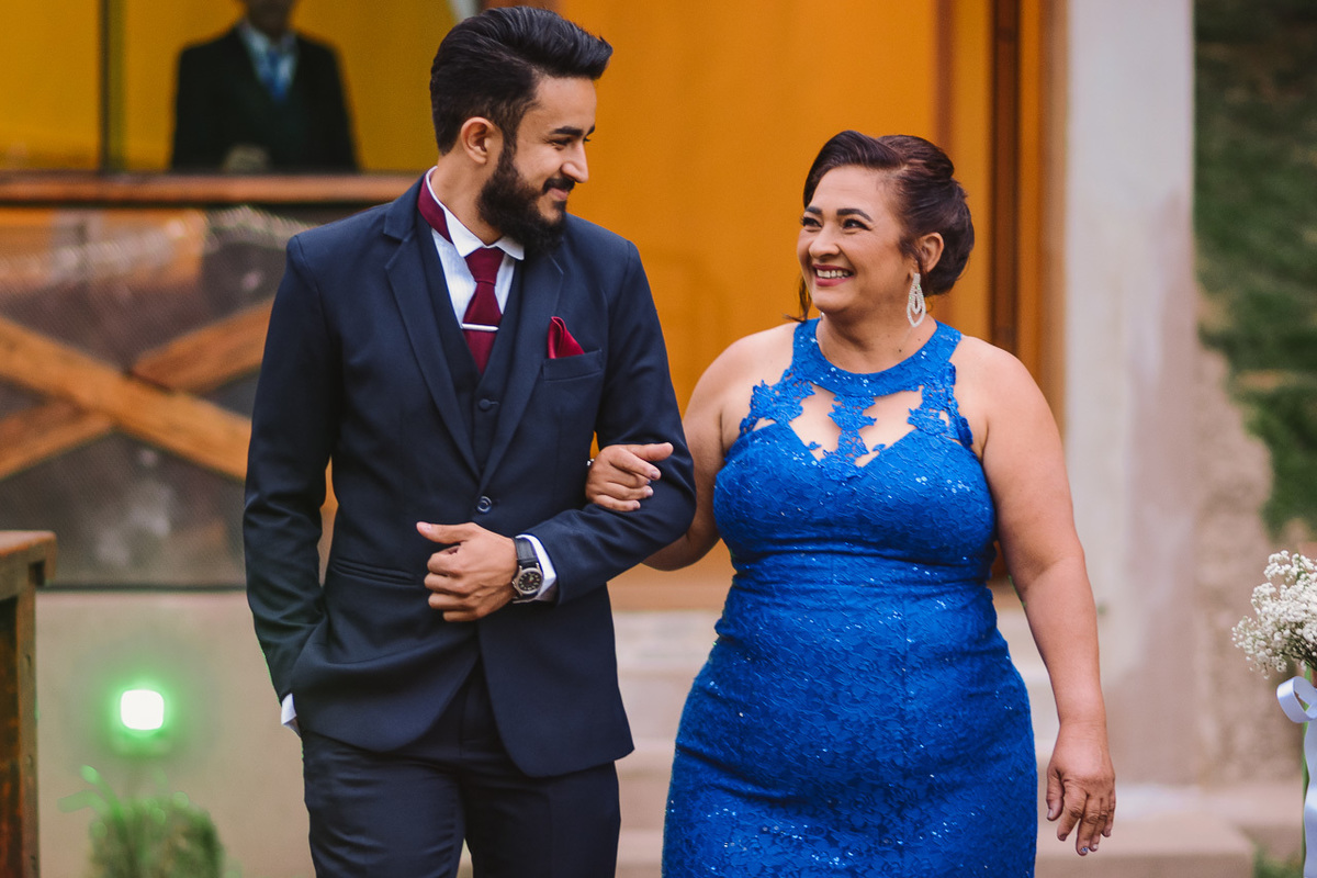 Cerimonia de casamento no vale verde 