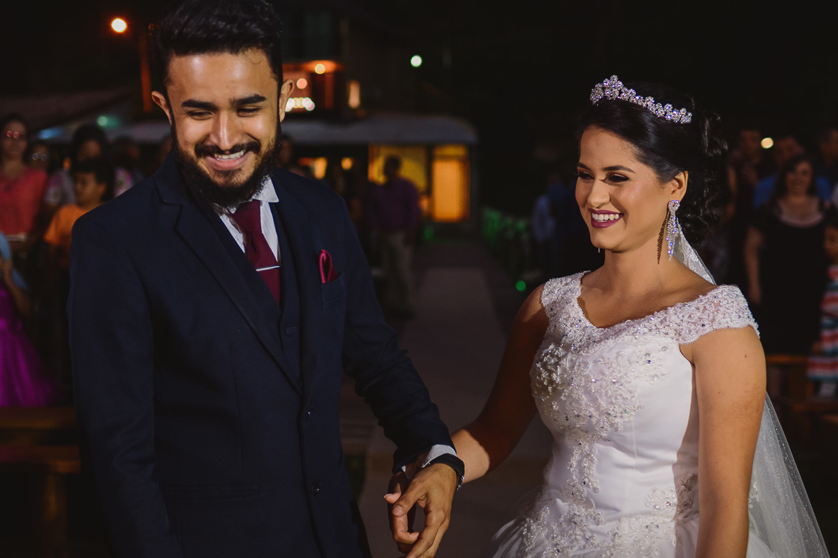 Cerimonia de casamento no vale verde 