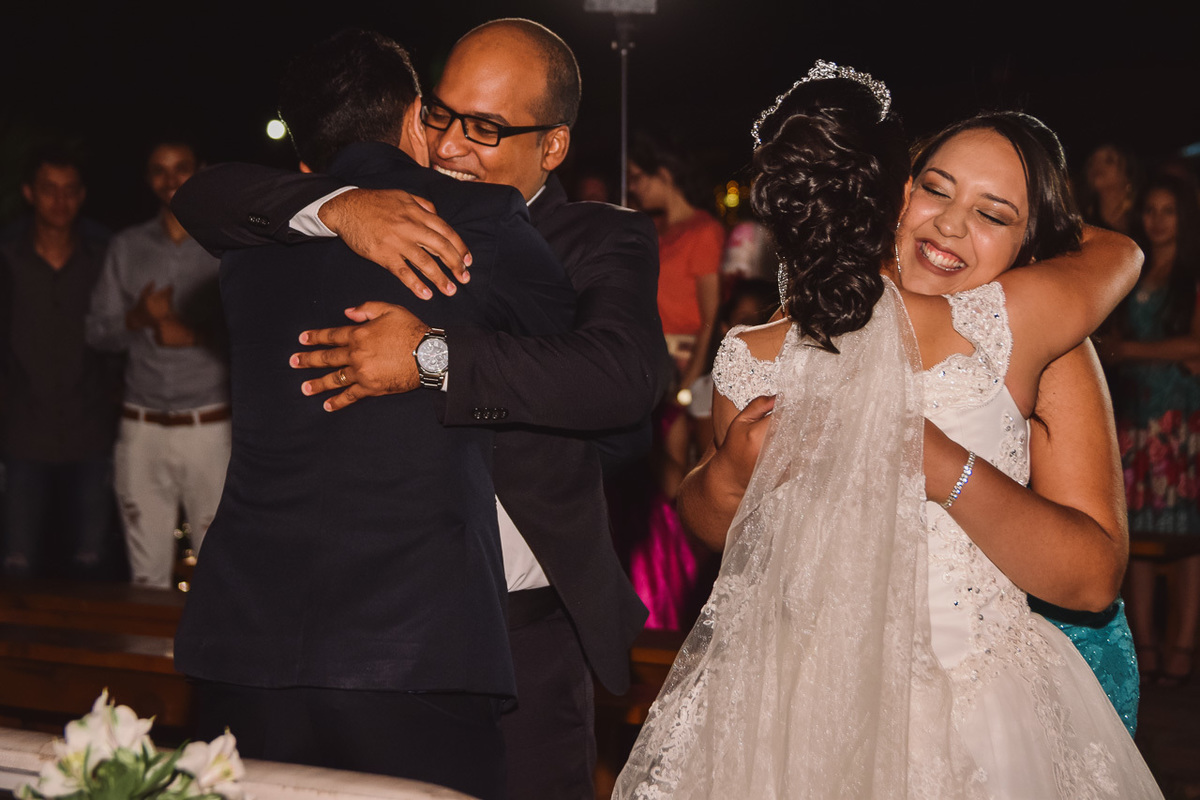 Cerimonia de casamento no vale verde 