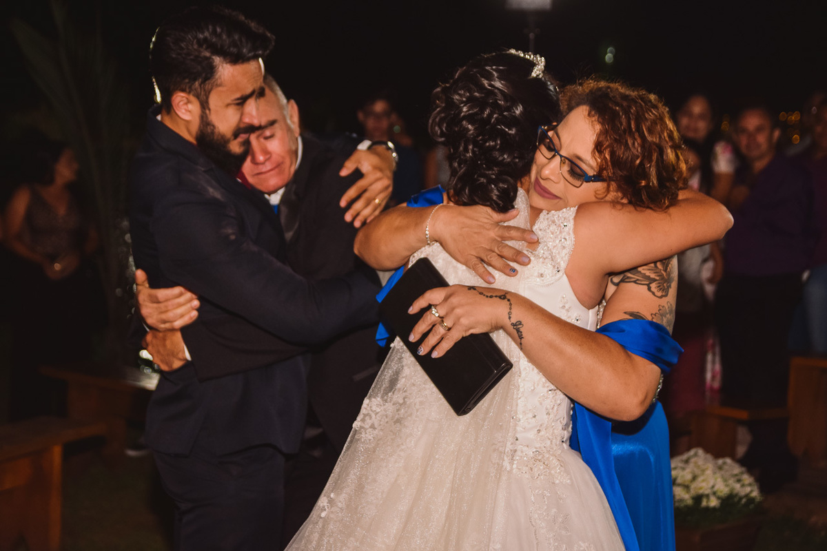 Cerimonia de casamento no vale verde 