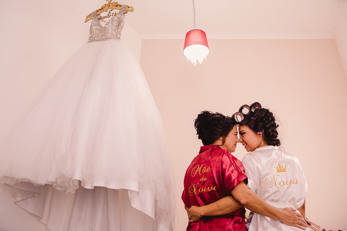 Making off da noiva no Espaço D'ellas