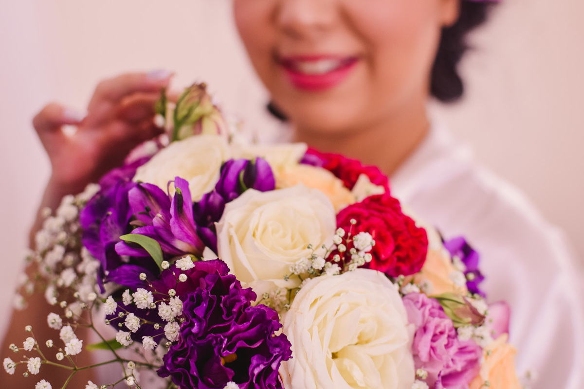 Making off da noiva no Espaço D'ellas