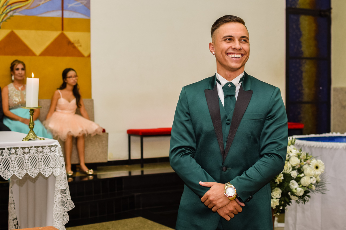 A espera da Noiva. cerimonnia Paróquia São Francisco de Assis