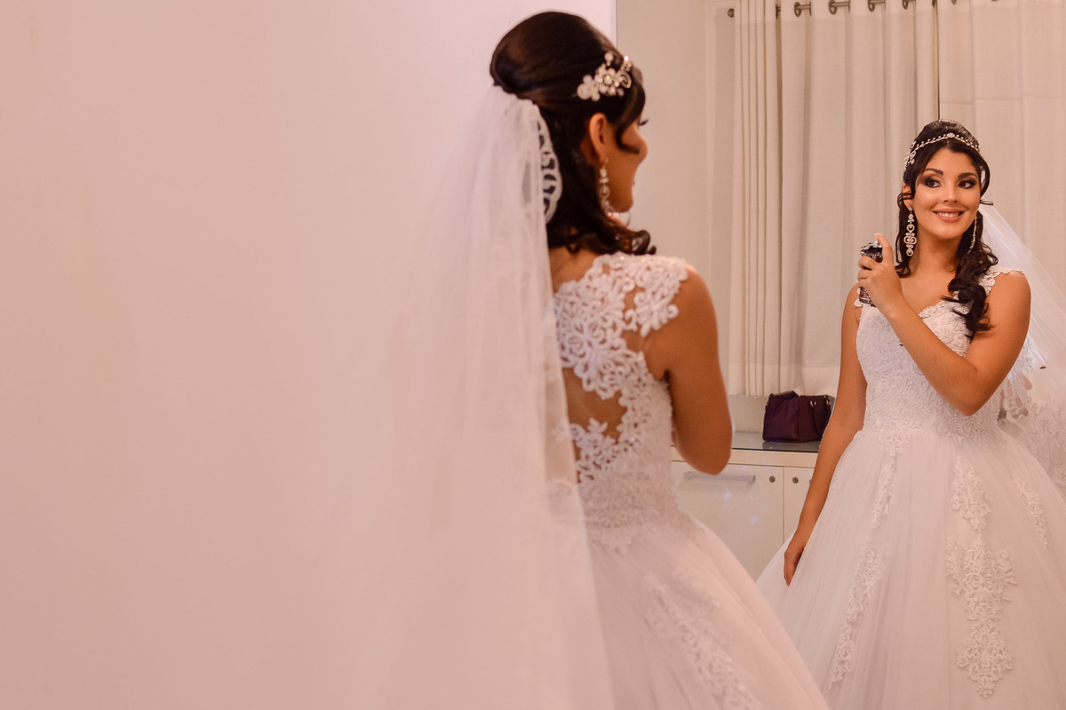 Making off da noiva, Amarildo Cabelereiro. Vestido de noiva.