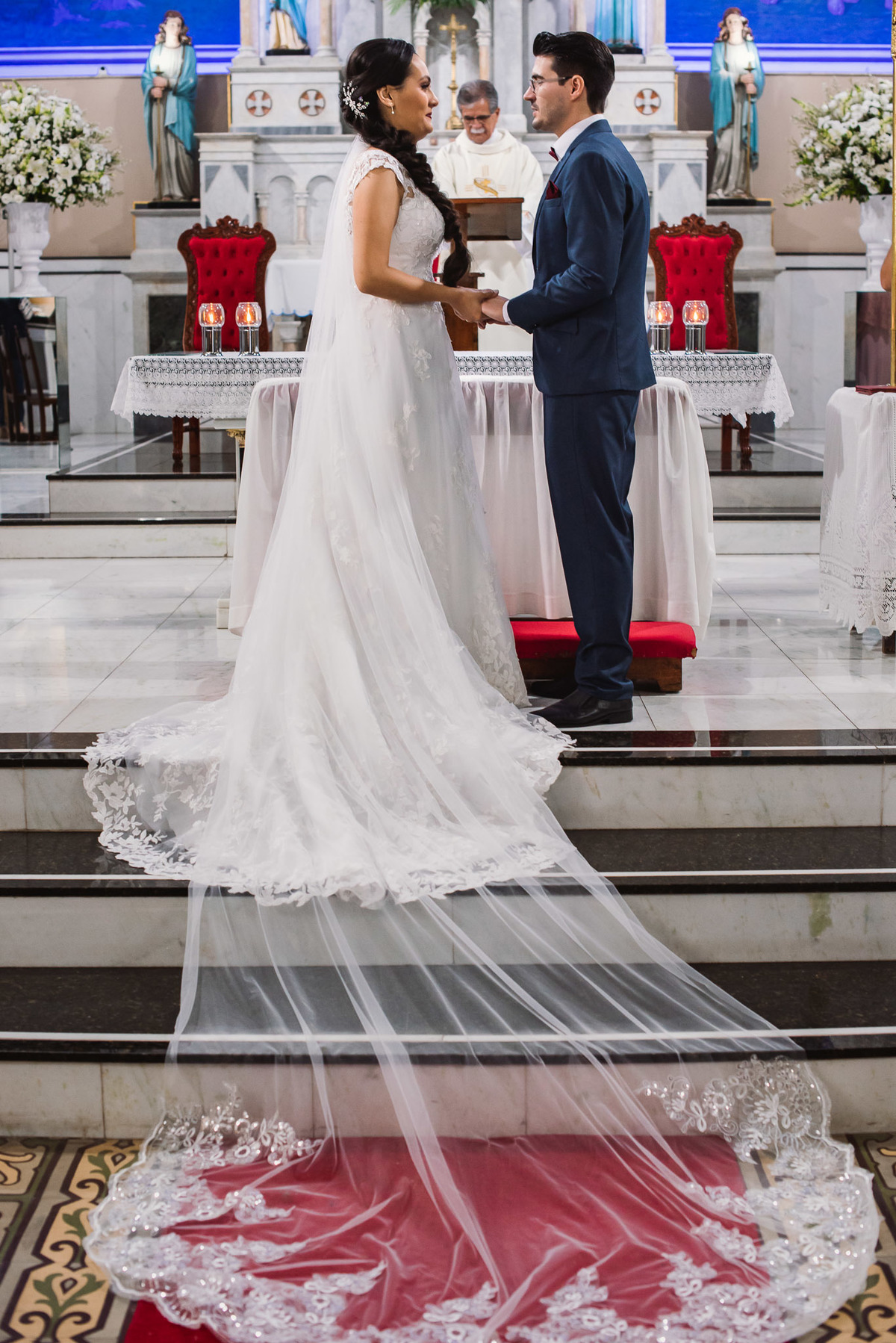 Cerimonia de casamento, igreja Paróquia Nossa Senhora da Conceição, Vestido da noiva, fotos de casamento, terno do noivo, fotografo de casamento. vestido de noiva.