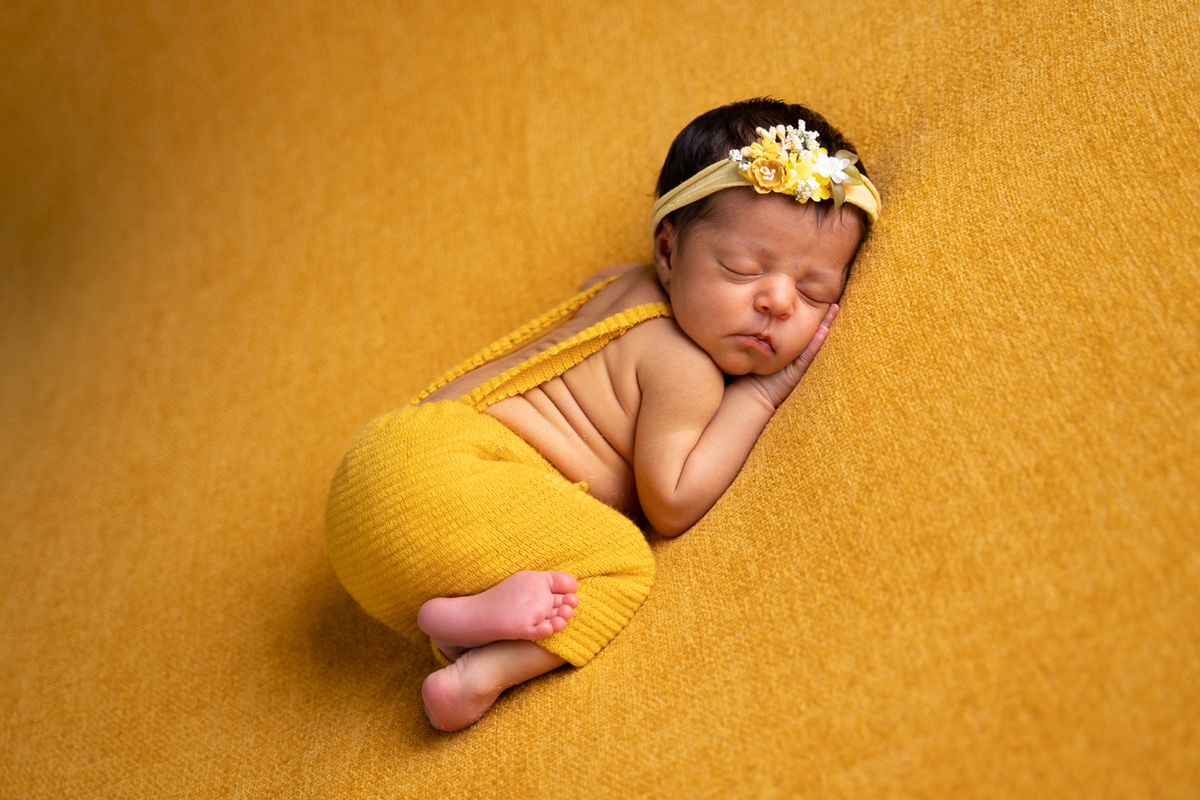 sessão fotográfica recém-nascido