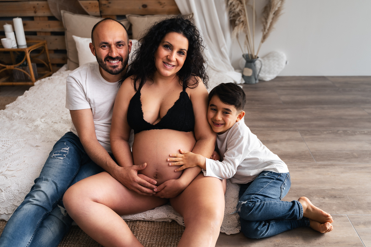 sessão fotográfica de grávidas em estúdio