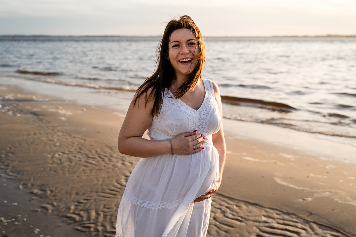 Sessão fotográfica na praia
