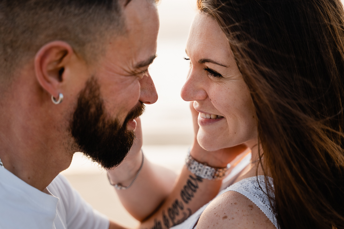 Sessão fotográfica na praia
