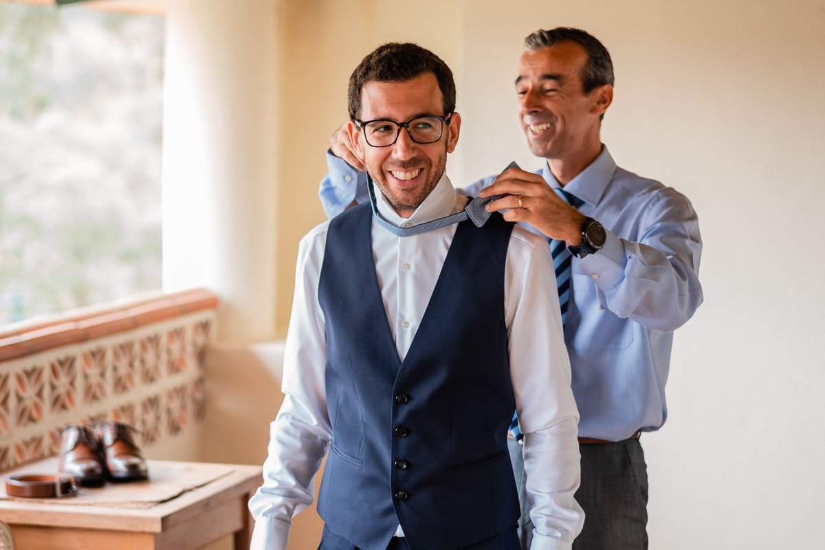 preparação do noivo